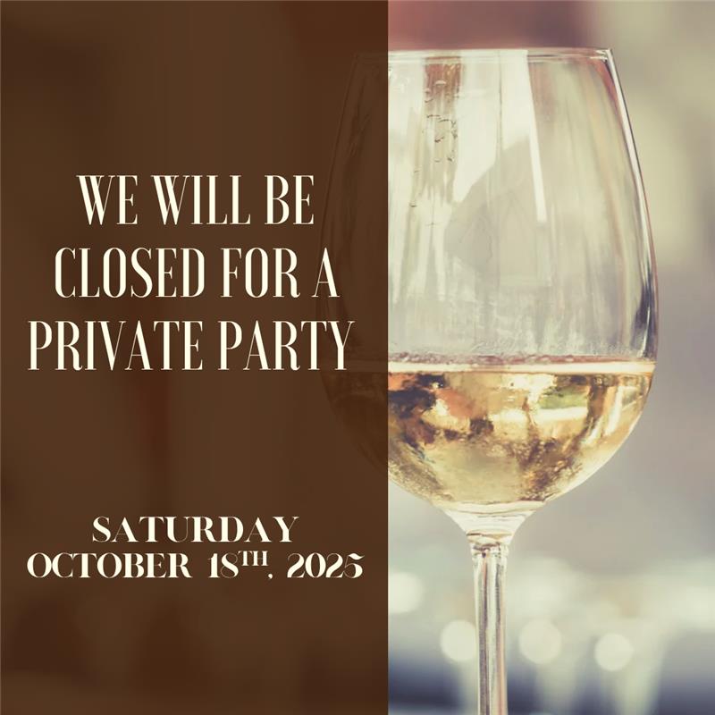 DJ Nick Fiorucci <br />
Hunt Pub Closed for a Private Party 